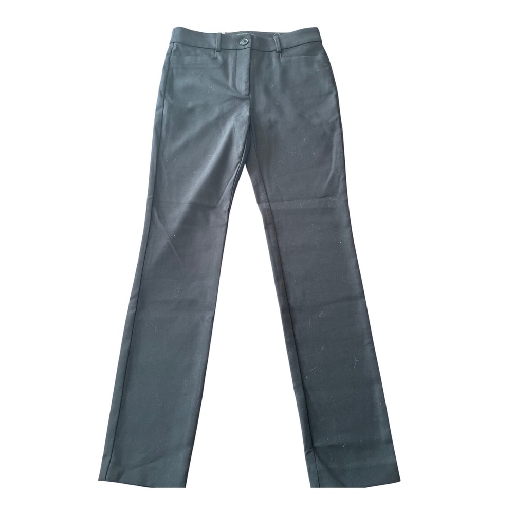Loft The Perfect Skinny Pants Womens 2 Black Cotton Blend Stretch Trousers NEW - Picture 1 of 8